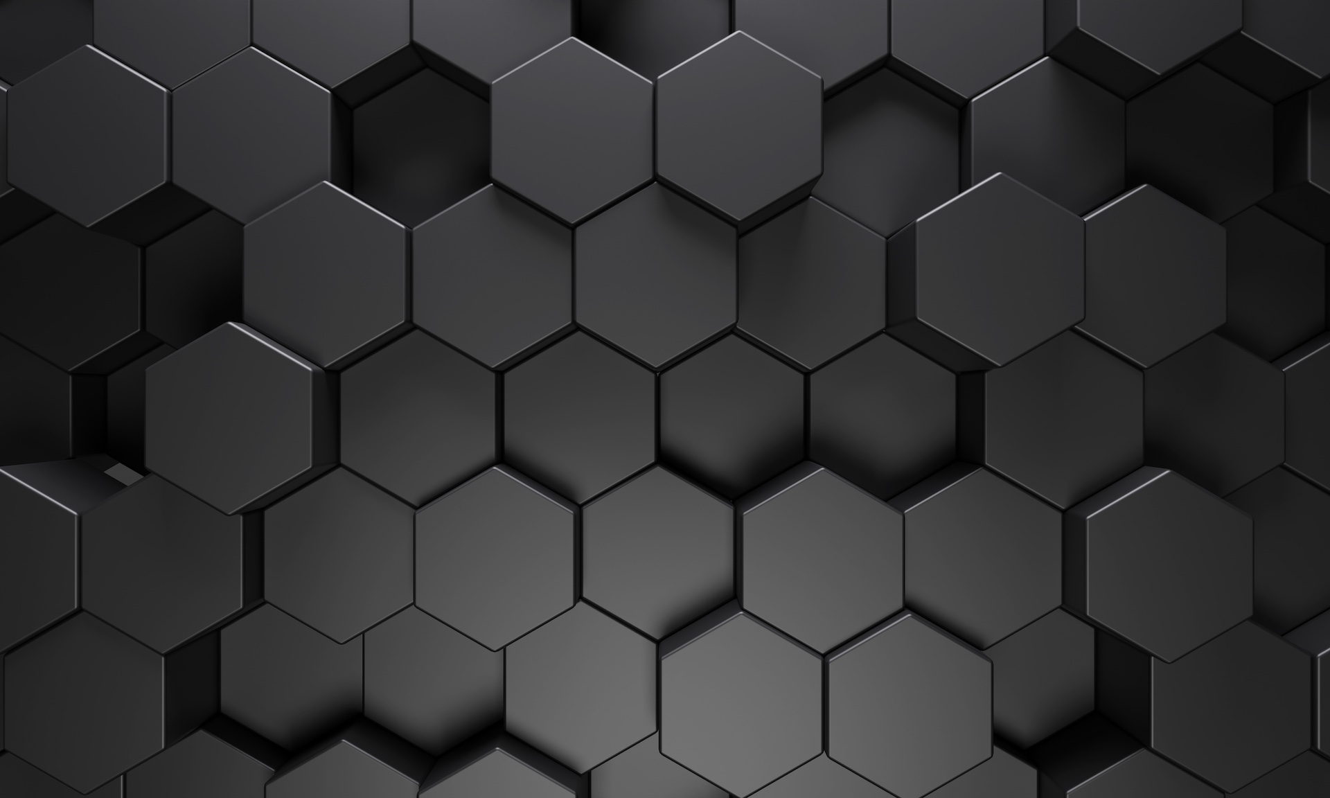 Textura tridimensional de hexágonos da identidade estto